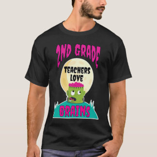 Camiseta Maestros de 2do Grado Aman Cerebros Profesor de Ha