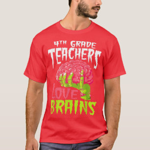 Camiseta Maestros de 4° grado aman a los cerebros en la sal