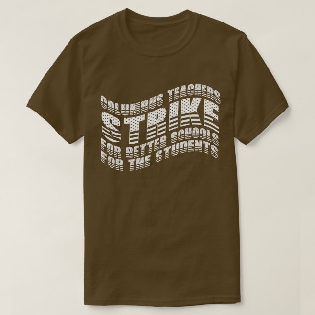 Camiseta Maestros de Colón de Ohio en huelga (Diseño del anverso)