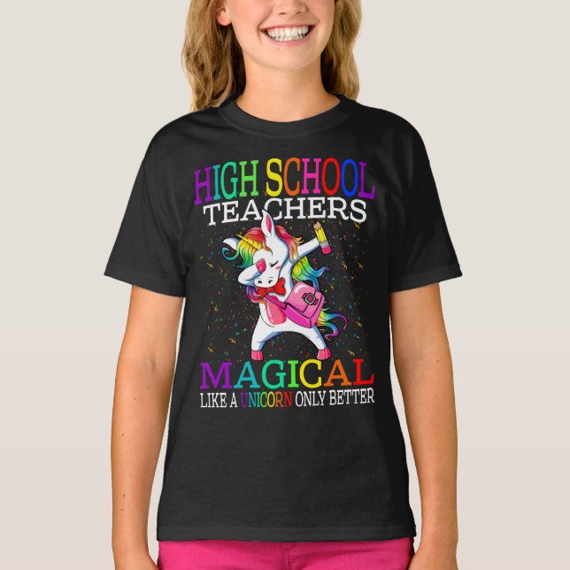 Camiseta Maestros de instituto mágicos como un unicornio (Anverso)