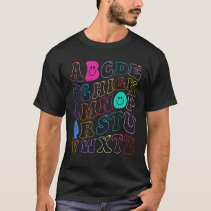 Camiseta Maestros de jardín de infantes ABC alfabeto vuelta