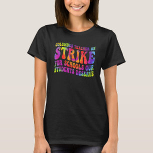 Camiseta Maestros de la escuela Groovy Columbus Ohio atacan