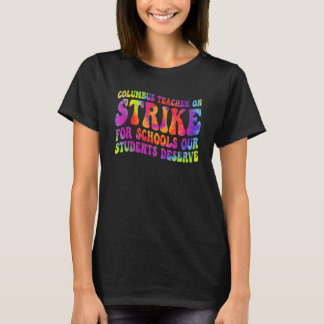 Camiseta Maestros de la escuela Groovy Columbus Ohio atacan