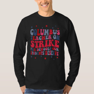Camiseta Maestros de la escuela Groovy Columbus Ohio atacan