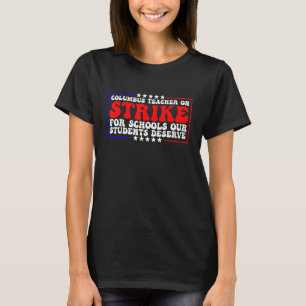 Camiseta Maestros de la escuela Groovy Columbus Ohio atacan