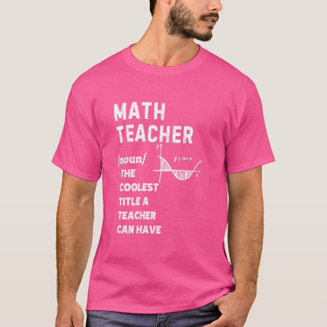 Camiseta Maestros de matemáticas definen el título más geni (Anverso)