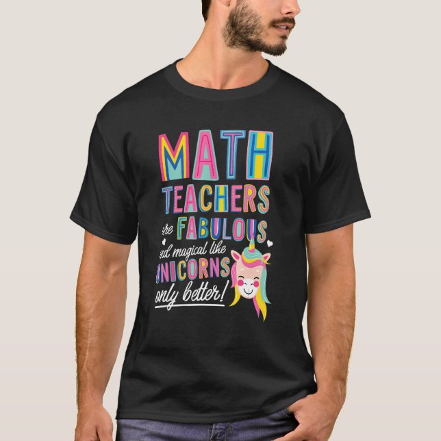 Camiseta Maestros De Matemáticas Son Fabulosos Magníficos C (Anverso)