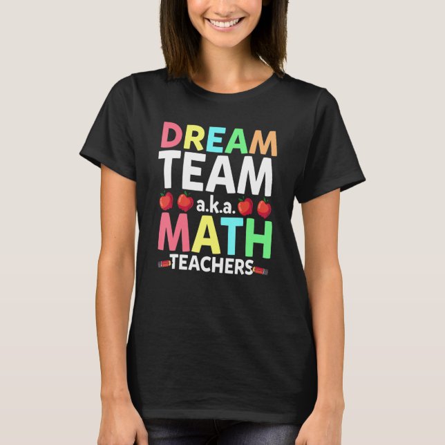 Camiseta Maestros de matemáticas sueñan con profesores de m (Anverso)
