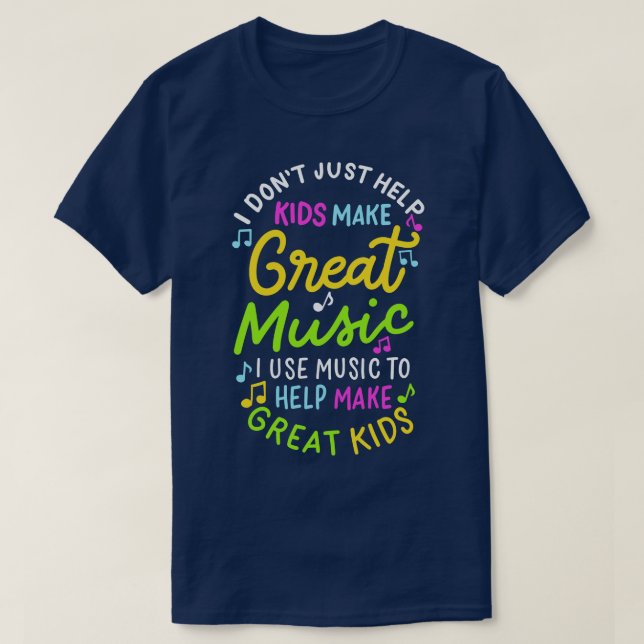 Camiseta Maestros de música ayudan a los niños a hacer músi (Diseño del anverso)
