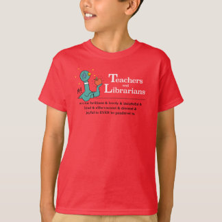 Camiseta Maestros de paloma y bibliotecarios niños rojos