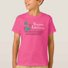 Camiseta Maestros de paloma y bibliotecarios niños rosados