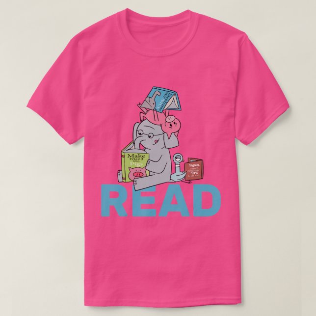Camiseta Maestros del club de lectura Elephant and Piggie (Diseño del anverso)