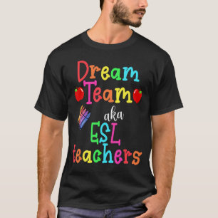 Camiseta Maestros del equipo Aka Esl educan a los niños con