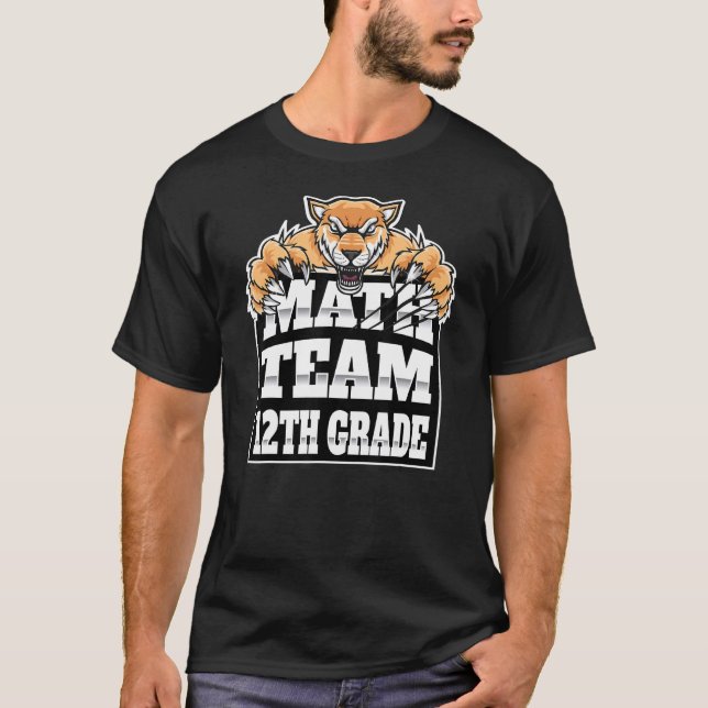 Camiseta Maestros del equipo de matemáticas 12º grado Estud (Anverso)
