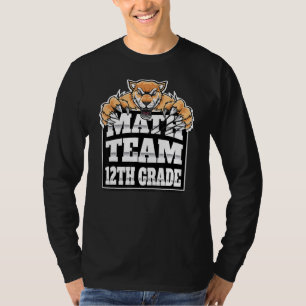 Camiseta Maestros del equipo de matemáticas 12º grado Estud