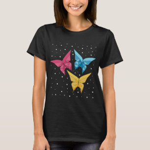 Camiseta Maestros del origami japonés en papel plegable mar