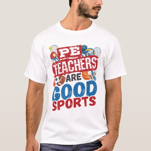 Camiseta Maestros del PE son buenos profesores de deportes (Anverso)