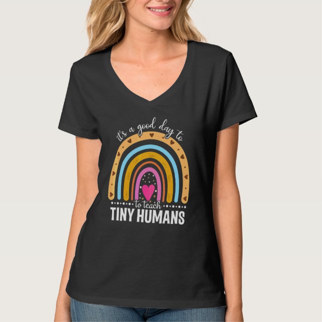 Camiseta Maestros educadores íntimos enseñando arcoiris (Anverso)
