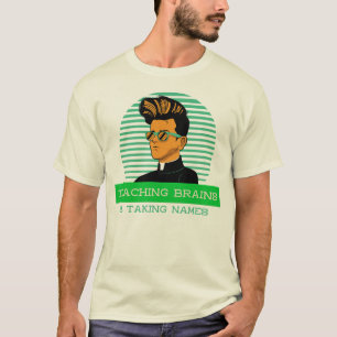 Camiseta Maestros enseñando y tomando nombres Aula Profesor