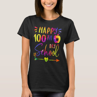 Camiseta Maestros Estudiantes Día 100 de Escuela Feliz 100