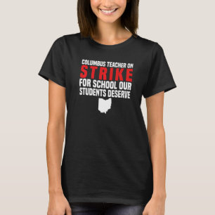 Camiseta Maestros huelen a la escuela de OH Colón Ohio