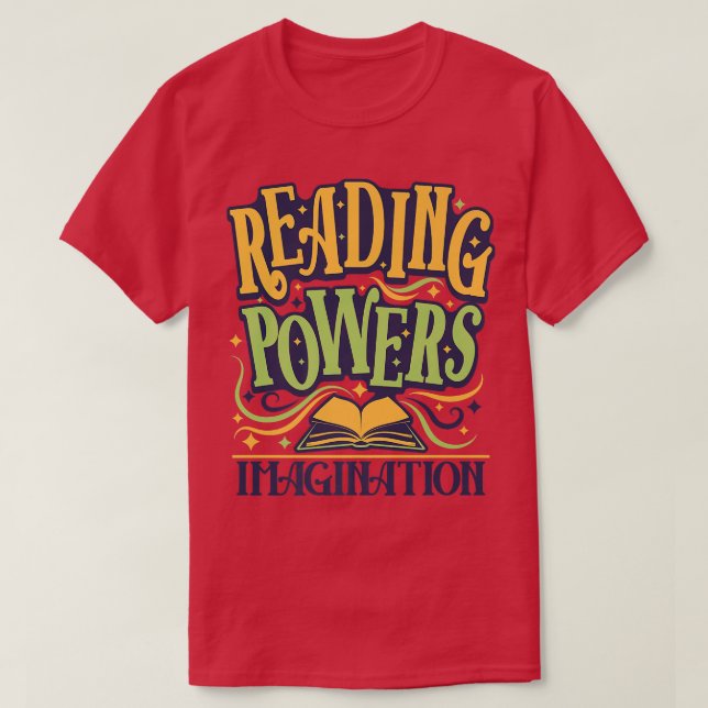 Camiseta Maestros Leyendo Poderes, Libros de Imaginación (Diseño del anverso)