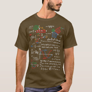 Camiseta Maestros Maestros Fórmulas Cheat Sheet Guay Geek N