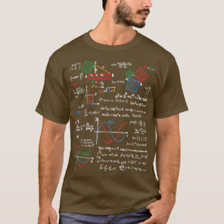 Camiseta Maestros Maestros Fórmulas Cheat Sheet Guay Geek N