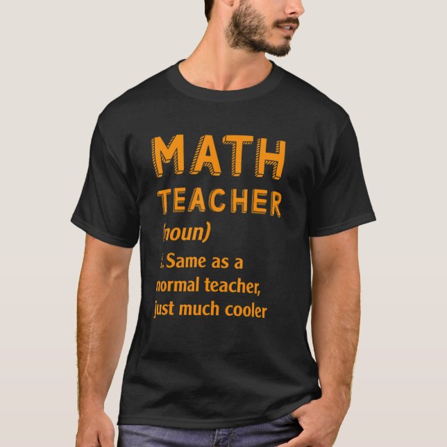 Camiseta Maestros matemáticos iguales que profesores normal (Anverso)