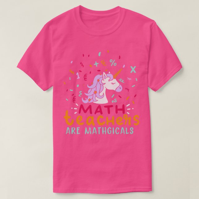 Camiseta Maestros matemáticos son matemáticos (Diseño del anverso)