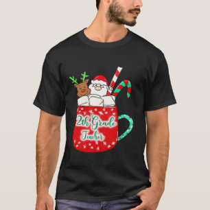 Camiseta Maestros Navidades de 12° grado Santa Candy Cane R