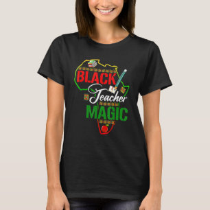 Camiseta Maestros negros profesores de magia hombres histor