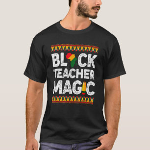Camiseta Maestros negros profesores de magia hombres histor