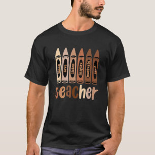 Camiseta Maestros negros Teach Magic Escuche inspirar a Mot