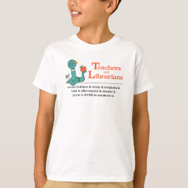 Camiseta Maestros pichones y bibliotecarios niños blancos