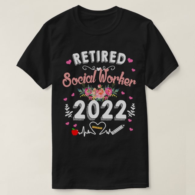 Camiseta Maestros Trabajadores Sociales Retirados Clase De  (Diseño del anverso)