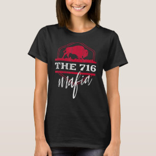 Camiseta Mafia de búfalo para el código de área 716 Búfalo 