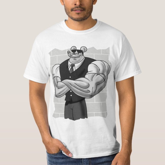 Camiseta Mafia/gorila de la rata del gimnasio (Anverso)