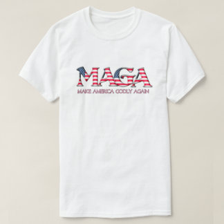 CAMISETA MAGA HACE QUE LOS ESTADOS UNIDOS VUELVAN A SER DIO