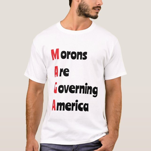 Camiseta MAGA = Los moros están gobernando América (Anverso)