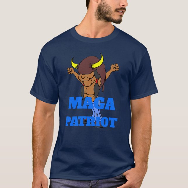Camiseta MAGA Patriot agrega texto T-Shirt (Anverso)