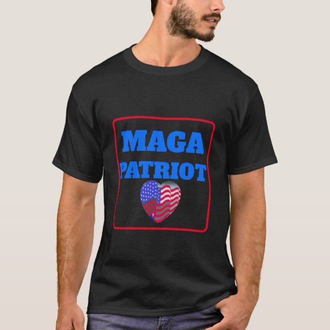 Camiseta MAGA Patriot agrega texto T-Shirt (Anverso)