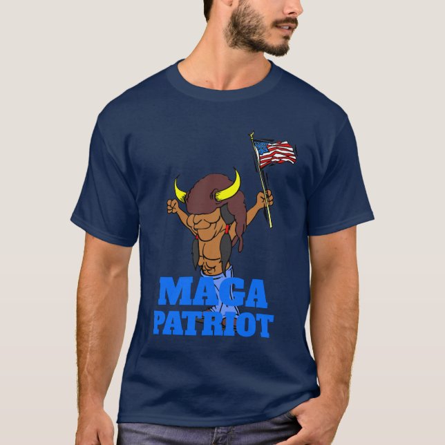 Camiseta MAGA Patriot agrega texto T-Shirt (Anverso)