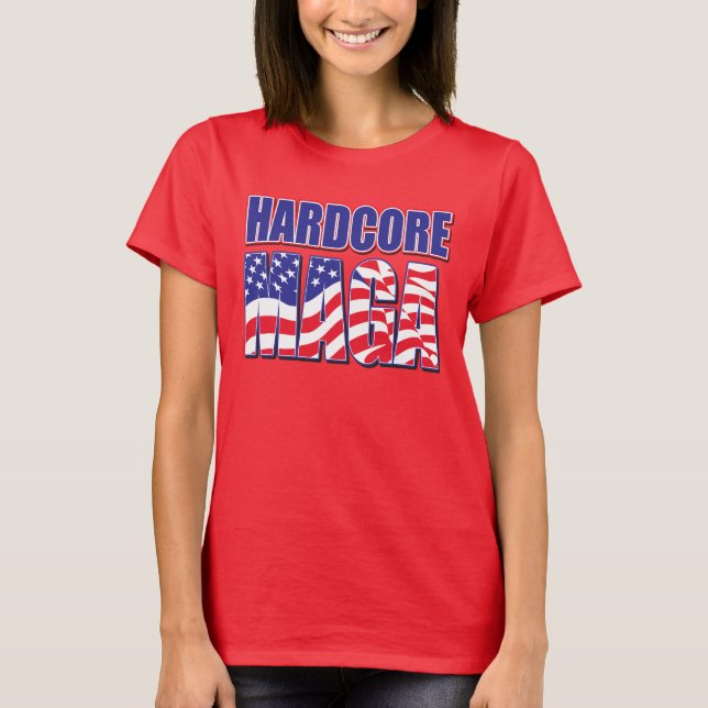 Camiseta MAGA Trump 2024, de núcleo duro (Anverso)