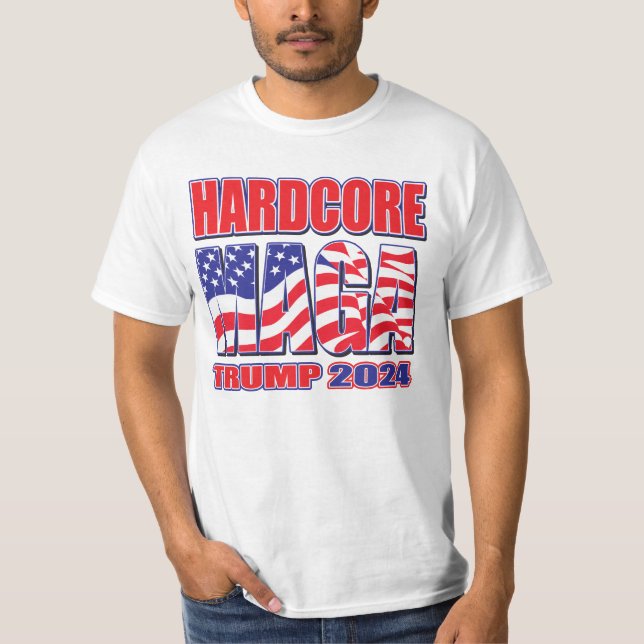 Camiseta MAGA Trump 2024, de núcleo duro (Anverso)