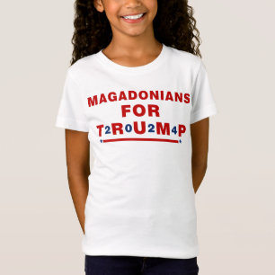 Camiseta Magadonianos Para La Estrella Azul Roja De Trump 2