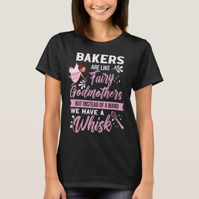 Camiseta magdalena de diente dulce de panadero Hada galleta (Anverso)