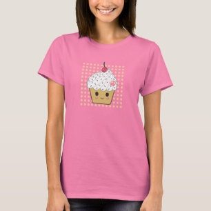 Camiseta Magdalena de Kawaii en lunares