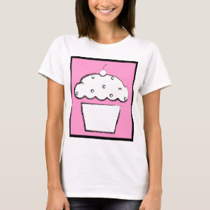 Camiseta magdalena de la cereza del grunge