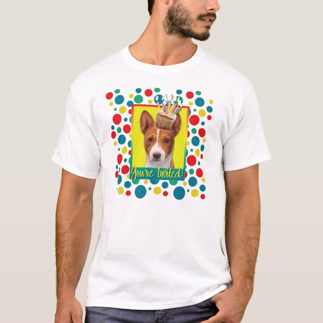 Camiseta Magdalena de la invitación - Basenji (Anverso)